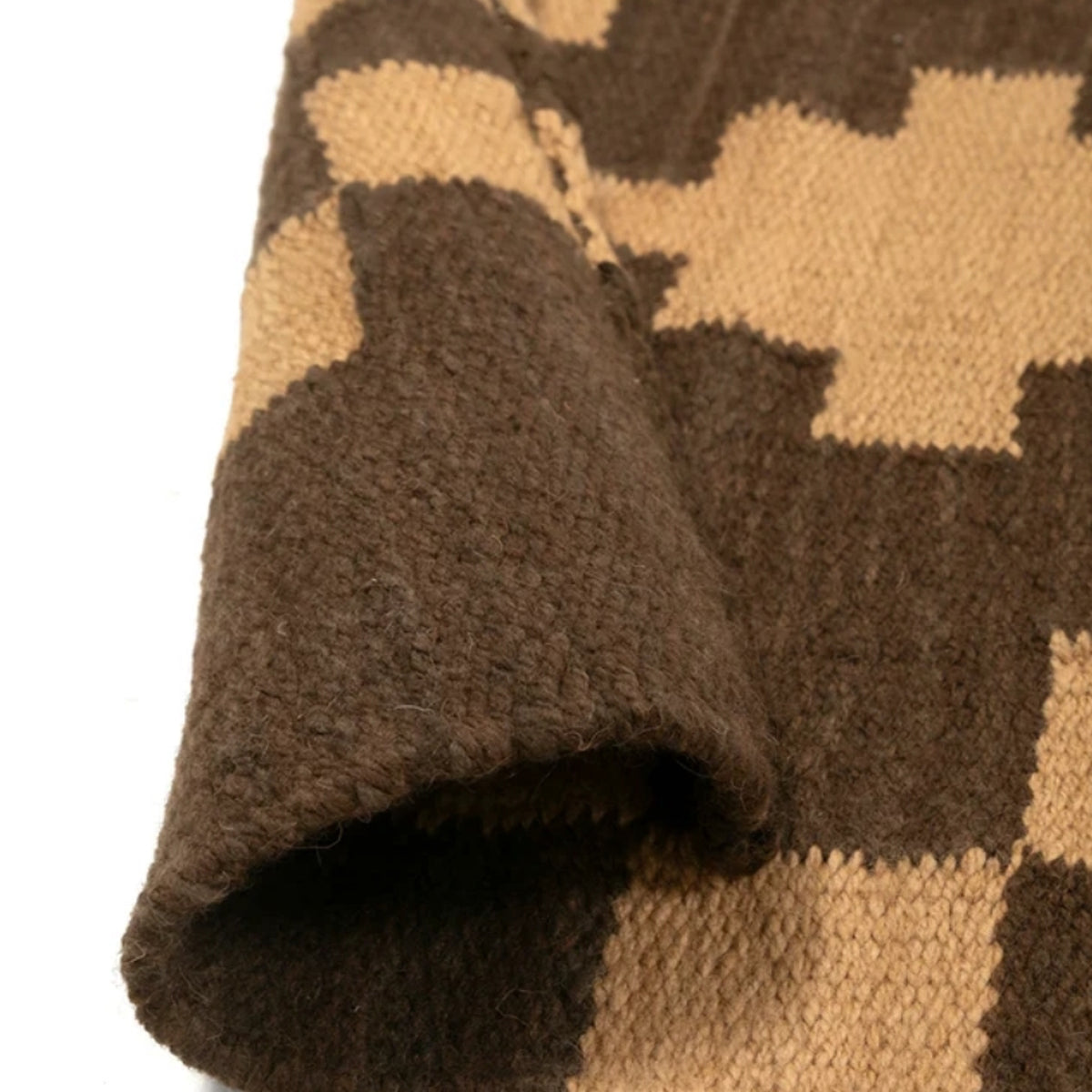 Tapis moderne géométrique pour salon, design scandinave, olive, rouille et rose