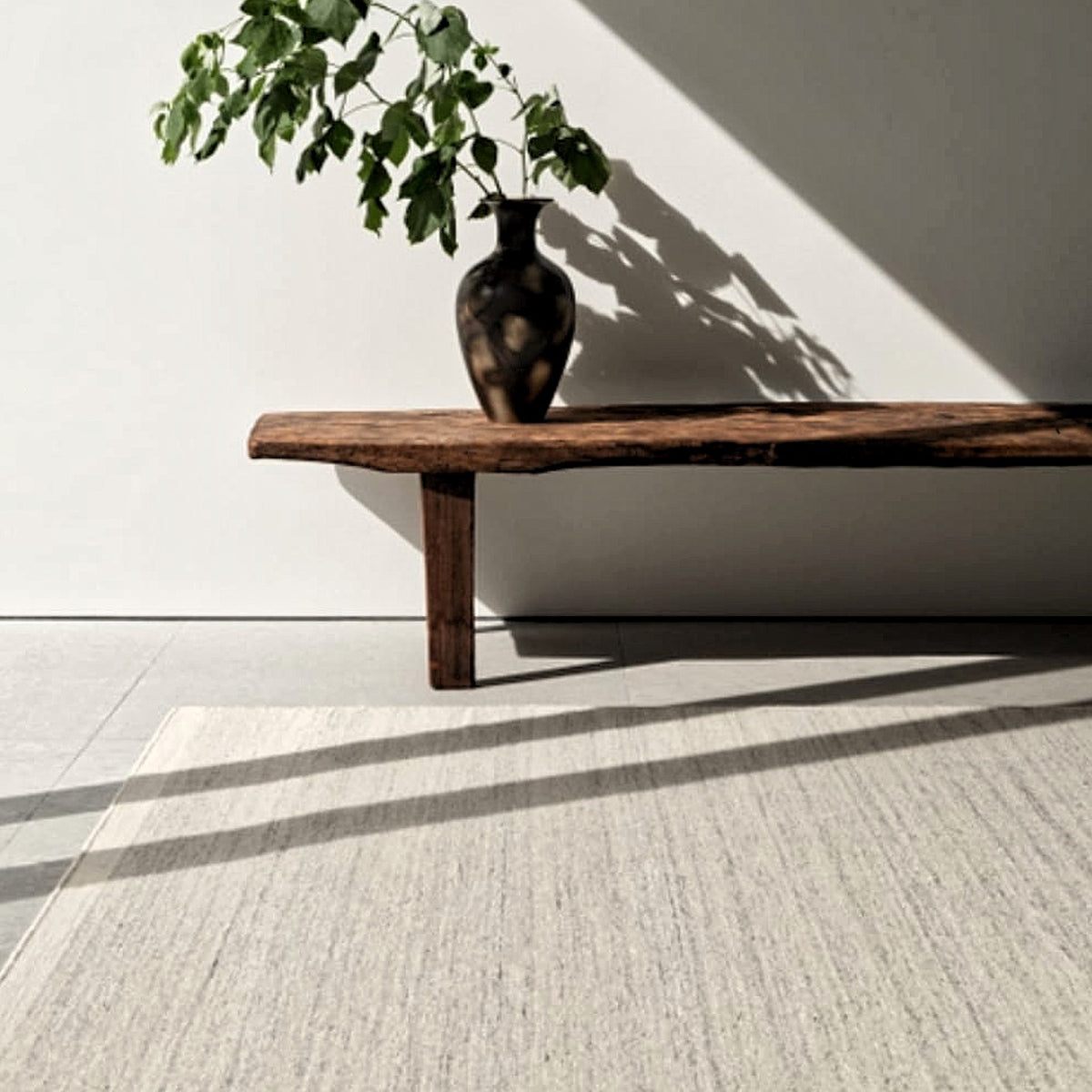 Tapis moderne géométrique pour salon, design scandinave, olive, rouille et rose