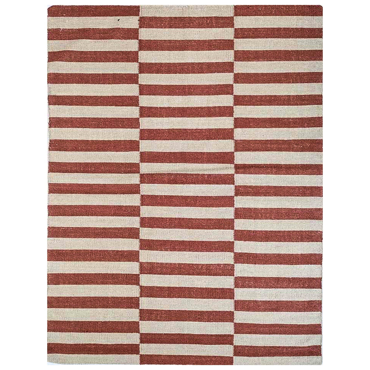 Tapis moderne géométrique pour salon, design scandinave, olive, rouille et rose