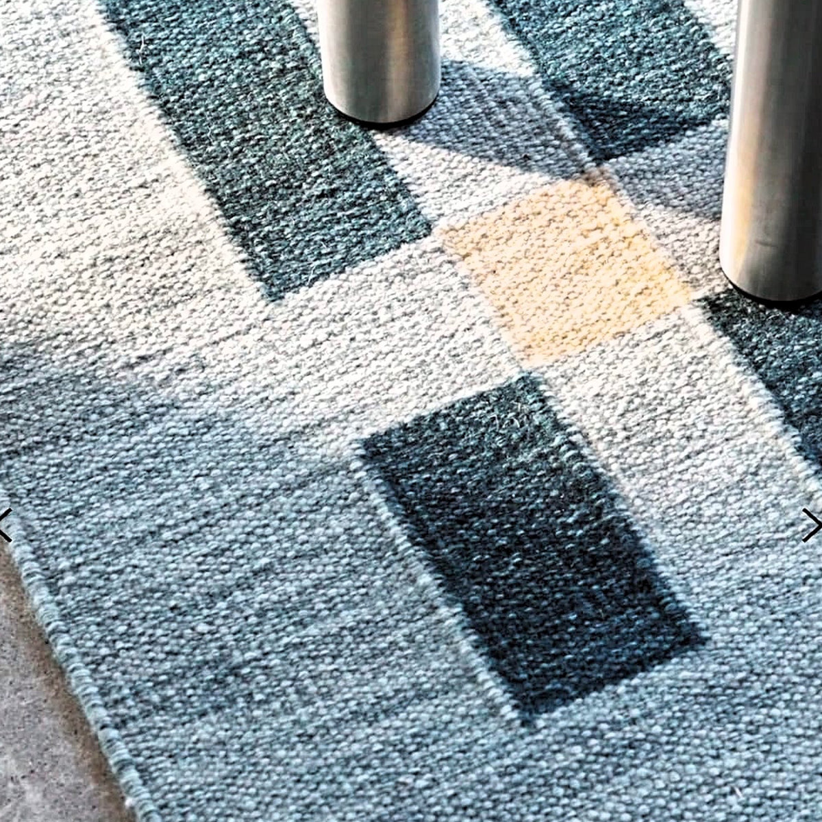 Tapis moderne géométrique pour salon, design scandinave, olive, rouille et rose