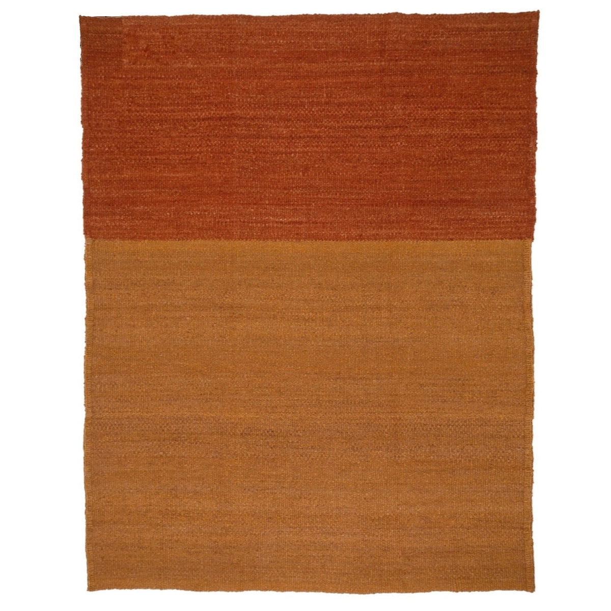 Rust & Copper Handwoven Pure Wool Rug