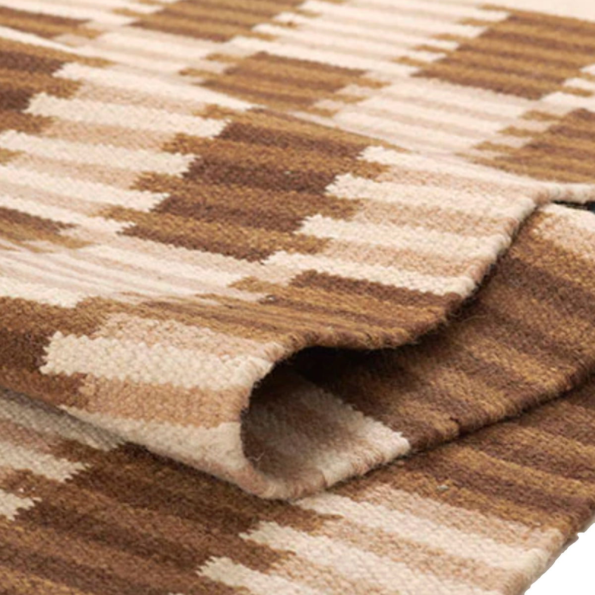 Tapis moderne géométrique pour salon, design scandinave, olive, rouille et rose