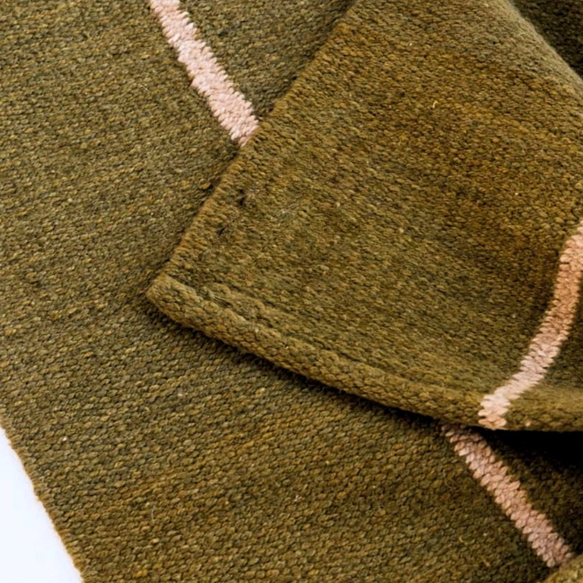Tapis moderne géométrique pour salon, design scandinave, olive, rouille et rose